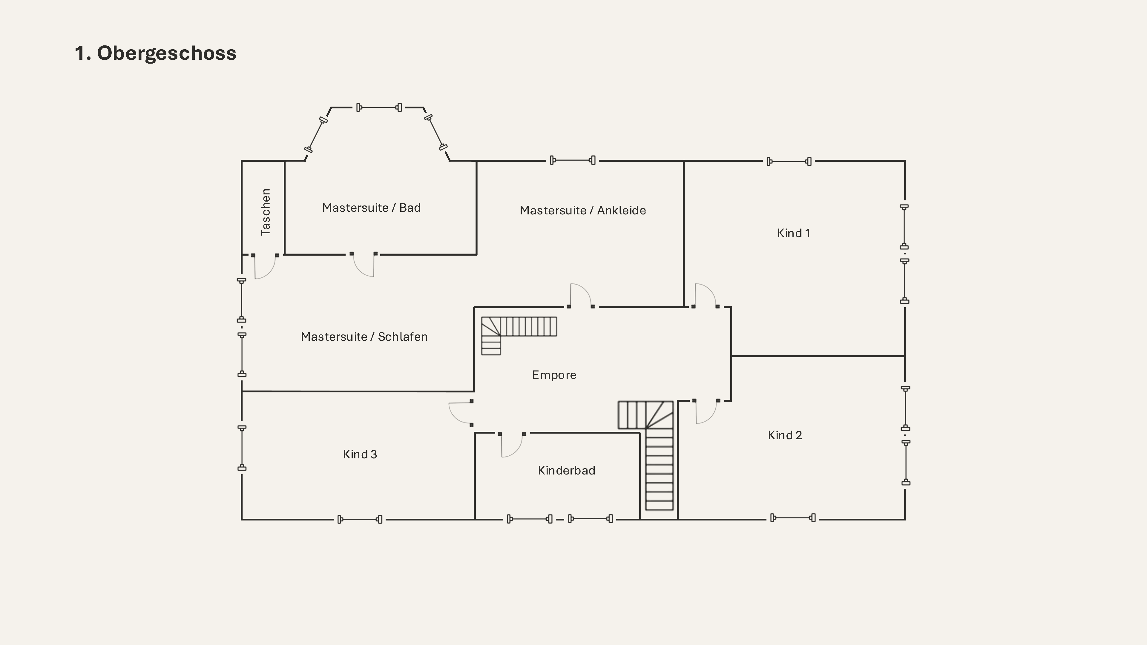 Grundriss 1. Obergeschoss